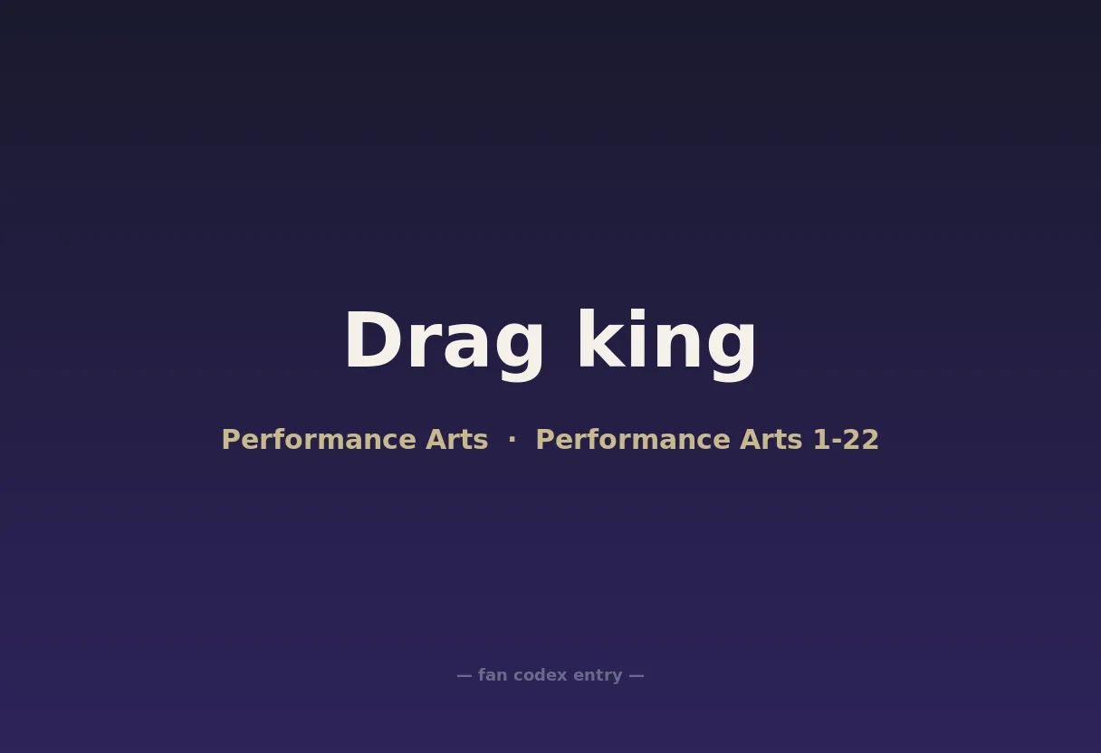 Drag king