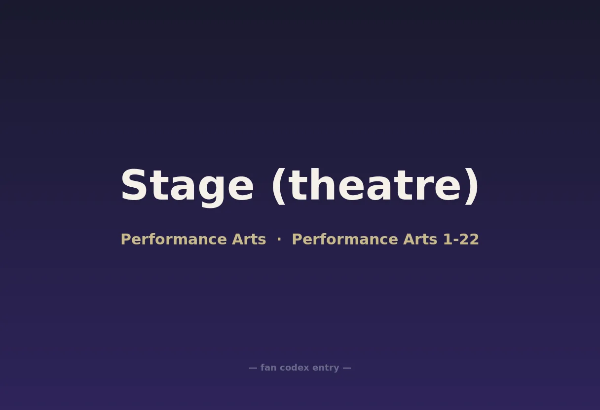 Stage (theatre)